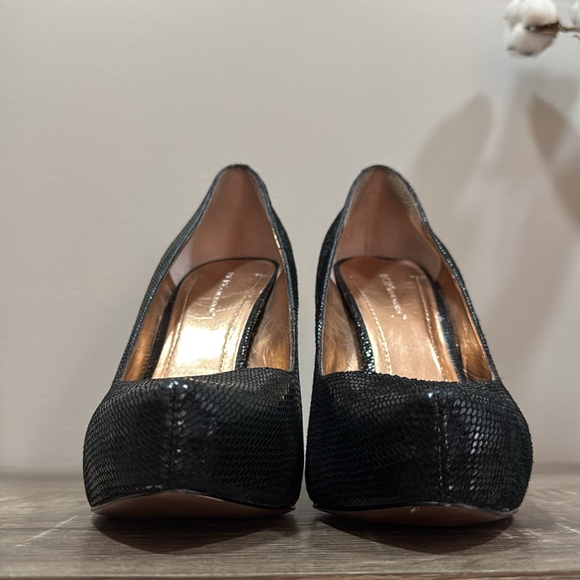 BCBGeneration Black Leather Heels - Picture 3 of 7